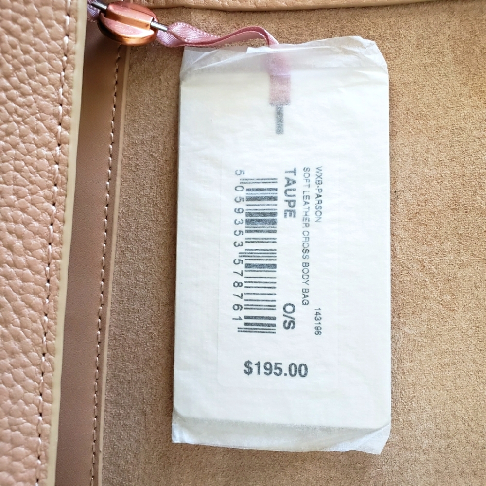 TED BAKER Parson Clutch Soft Leather Crossbody Handbag - Picture 12 of 15